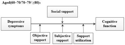 Social support and cognitive function in Chinese older adults who experienced depressive symptoms: is there an age difference?